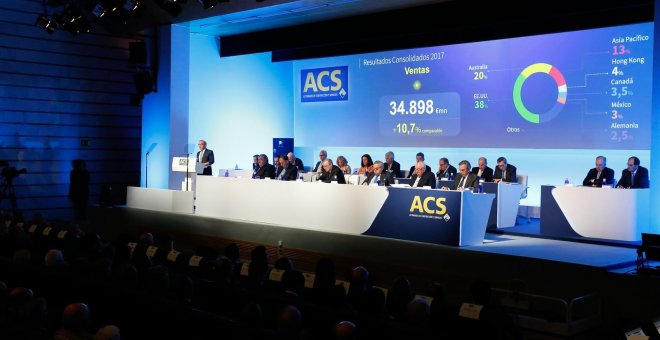Imagen de la última junta de accionistas de ACS. E.P.