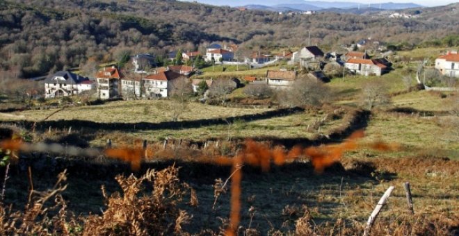 Paisaje de A Lama, una localidad gallega amenazada por la despoblación.- EFE