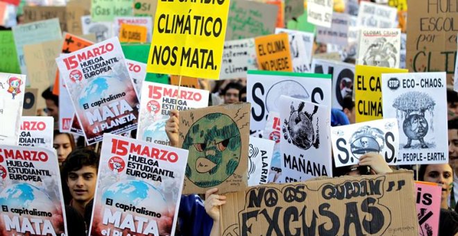 El movimiento Fridays for future vuelve a protestar este viernes en las principales ciudades de España. Nico Rodríguez / EFE