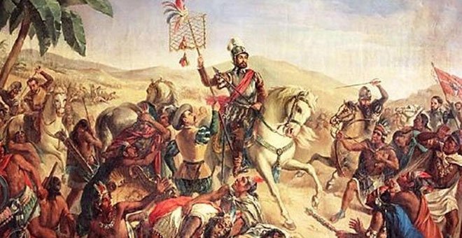 Hernán Cortés lideró la 'conquista' de México. Obrador exige a España que pida perdón.