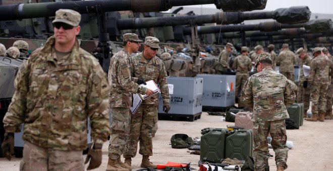 Tropas estadounidenses desplegadas en Polonia para unos ejercicios militares. /REUTERS