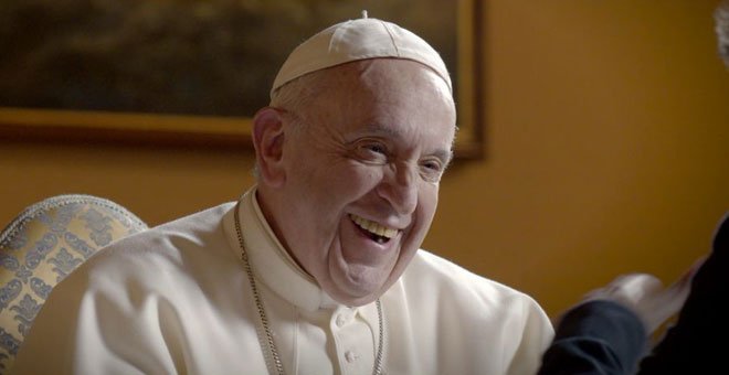 El papa Francisco, durante la entrevista concedida a Jordi Évole en el programa 'Salvados'.