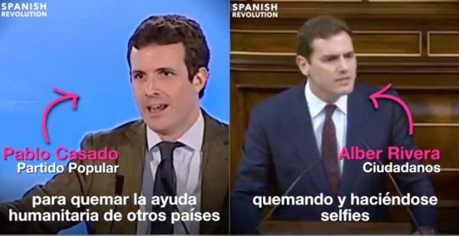 Lo que Casado y Rivera decían sobre la ayuda humanitaria en Venezuela, ahora desmentido por ‘The New York Times’