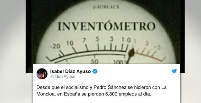 Díaz Ayuso revienta el inventómetro, esta vez con el aumento del paro en el Gobierno Sánchez