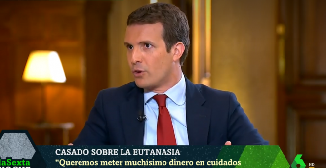 Pablo Casado en una entrevista en La Sexta.