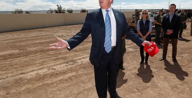 08/04/2019 - El presidente estadounidense Donald Trump en una visita a la frontera con México. / REUTERS - KEVIN LAMARQUE