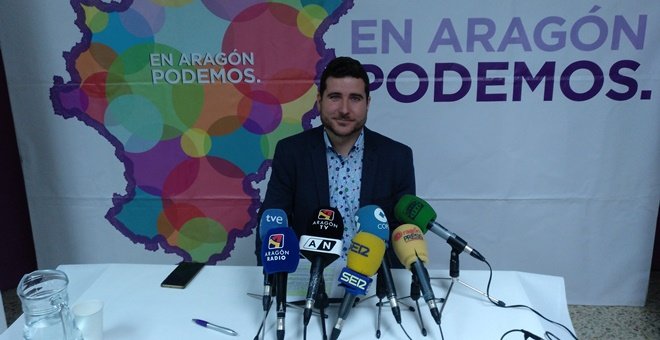 El secretario general de Podemos Aragón, Nacho Escartín, ha oficializado la ruptura de los morados con Zaragoza en Común y con el resto de confluencias de la comunidad. E.B.