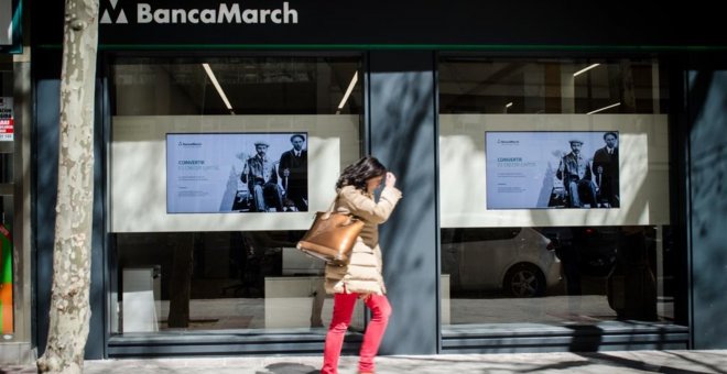 Sucursal de Banca March en Madrid. E.P.