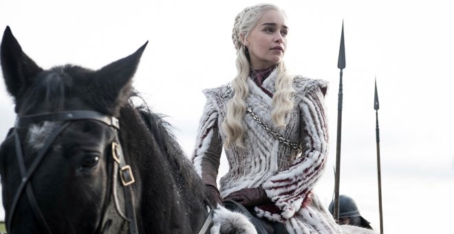 Daenerys (Emilia Clarke), en una imagen del primer capítulo de la temporada final de 'Juego de Tronos'. - HBO / HELEN SLOAN