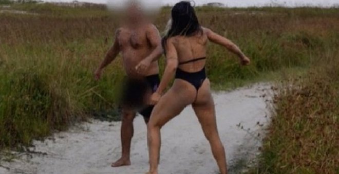 La luchadora de MMA dio una paliza a un acosador que se masturbaba delante de ella