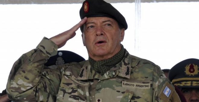 El exjefe del Ejército de Argentina César Milani (2013-2015). EFE