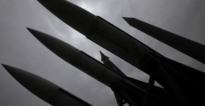 Modelos de un misiles nucleares en el Museo de la Guerra de Corea en Seúl. REUTERS
