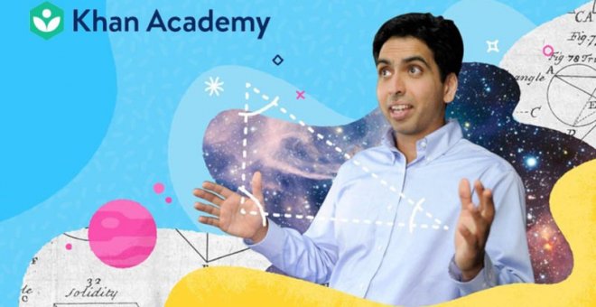 Fotomontaje de Salman Khan y la Khan Academy. (EUROPA PRESS)