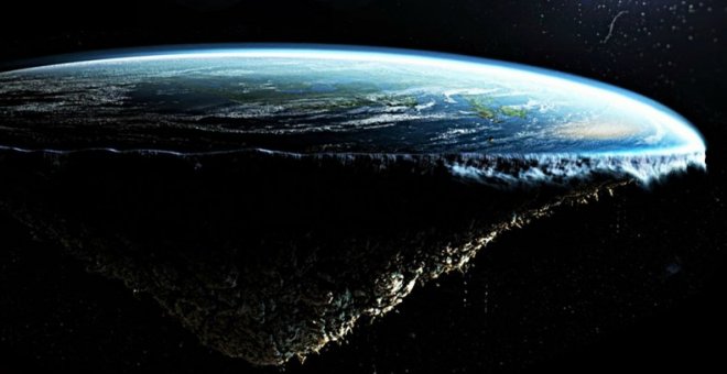 Imagen de la tierra plana, según los tierraplanistas.