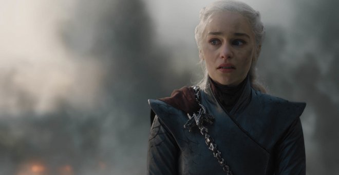 Daenerys Targaryen, en una escena del penúltimo capítulo de Juego de Tronos. HBO