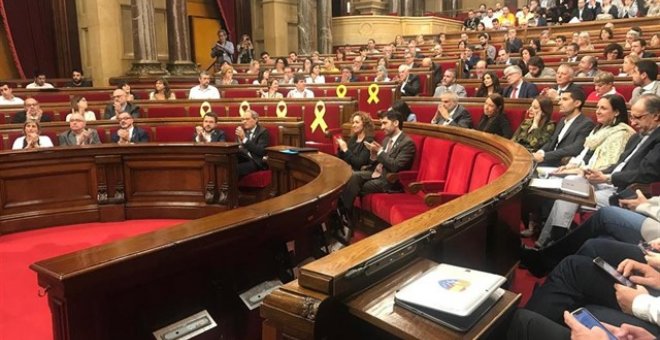 Imagen de archivo de una sesión en el Parlament. - EUROPA PRESS