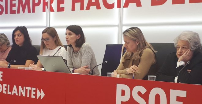 Momento del acto realizado en la sede del PSOE de Madrid / Público - Marisa Kohan