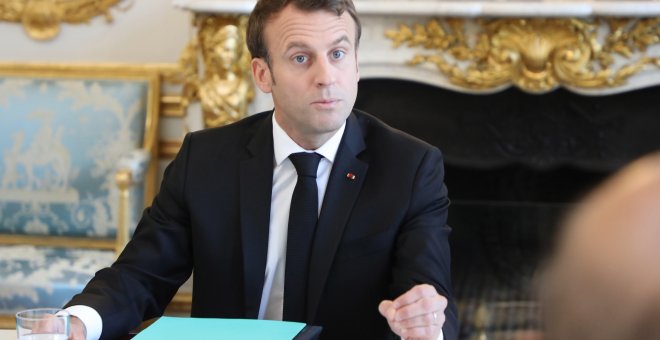 23/05/2019 - Emmanuel Macron preside una reunión del Consejo de Ministros centrada en la defensa ecológica, este jueves, en el Palacio del Elíseo, en París (Francia) | EFE/ Ludovic Marin