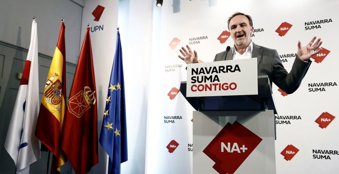 El candidato de Navarra Suma a la Presidencia del Gobierno, Javier Esparza. EFE/Jesús Diges