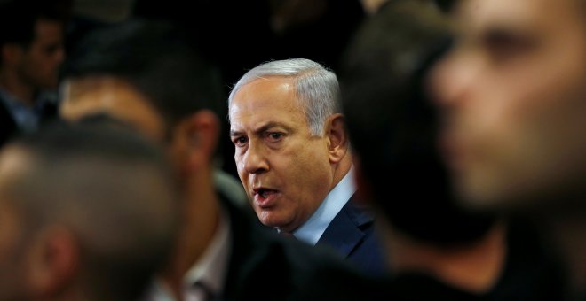 29/05/2019 - El primer ministro israelí, Benjamín Netanyahu durante una rueda de prensa en la Knesset. / REUTERS - RONEN ZVULUN