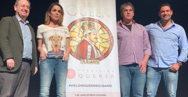 Carme Chaparro, madrina en el estreno benéfico de 'We love Queen'.
