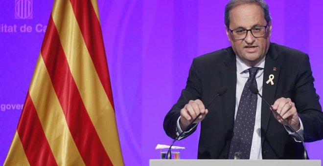 El presidente catalán, Quim Torra. - EFE