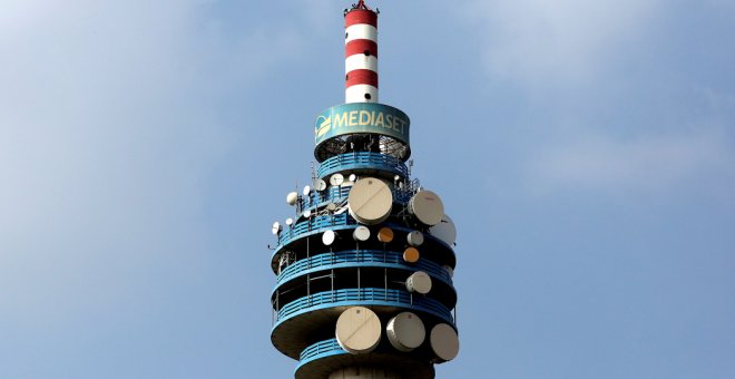 Torre de Mediaset en el barrio de Cologno Monzese, en Milan. REUTERS/Stefano Rellandini