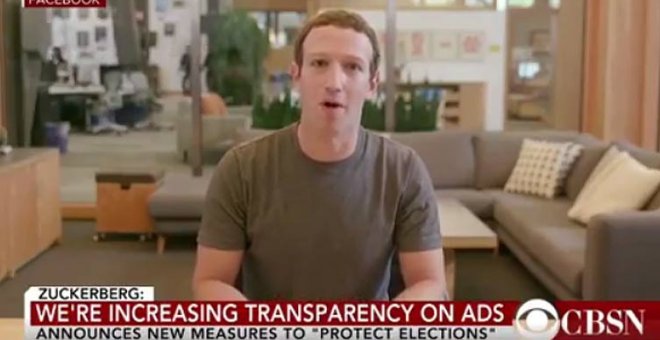 Imagen del vídeo manipulado de Mark Zuckerberg.