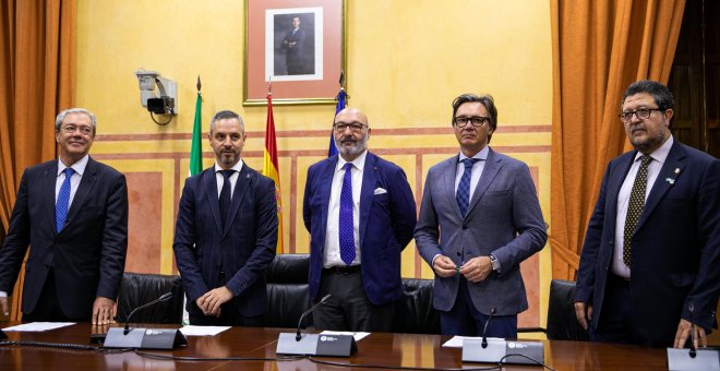 Rogelio Velasco, Juan Bravo, Alejandro Hernández, Manuel Gavira y Francisco Serrano. Europa Press