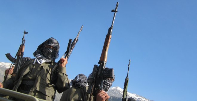 Milicianos kurdos. KARLOS ZURUTUZA