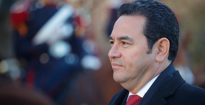 El presidente de Guatemala, Jimmy Morales. EFE/ Juan Ignacio Roncoroni