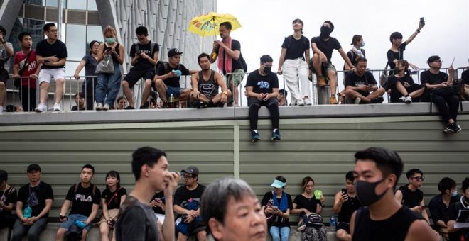 Protestas en Hong Kong contra la ley de extradición. EFE/EPA/CHAN LONG HEI
