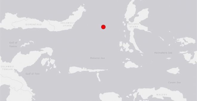 Localización del seismo. Alerta de tsunami en Indonesia tras un terremoto de 7,1 en la escala de Richter