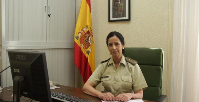 Patricia Ortega, la primera coronel del Ejército de Tierra. Europa Press