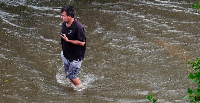 Imagen del paso del Huracán Barry por Louisiana. EFE/EPA/DAN ANDERSON