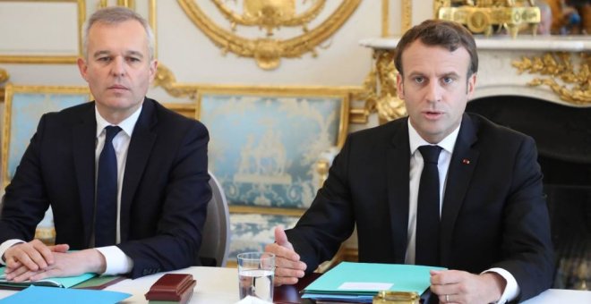 Emmanuel Macron, junto a François de Rugy | EFE
