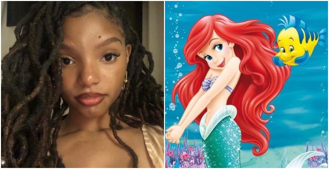 La actriz Halle Bailey quien interpretará a La Sirenita.