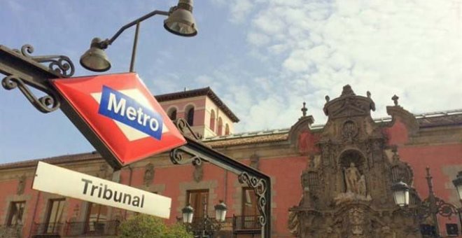 La parada de Tribunal en el Metro de Madrid. (EP)