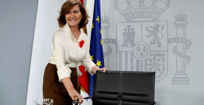 La vicepresidenta del Gobierno, Carmen Calvo. (EFE/J.J.Guillén)