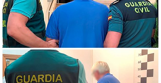 31/07/2019.- Fotografía facilitada por la Guardia Civil de la detención del principal artífice de la mayor estafa alimentaria de Europa, el holandés Johannes Fasen, en Calpe.  EFE/ Guardia Civil