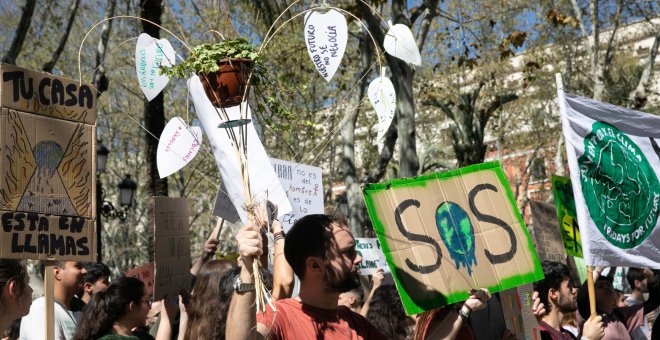 15/03/2019 -  Marcha de jóvenes contra el cambio climático bajo el lema 'Juventud por el clima' en Sevilla / EUROPA PRESS