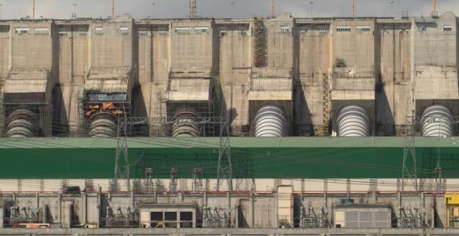 Vista de la hidroeléctrica de Belo Monte, este jueves en Altamira (Brasil) | EFE