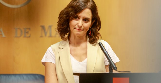 La candidata del PP a la Presidencia de la Comunidad de Madrid, Isabel Díaz Ayuso. E.P./ Ricardo Rubio