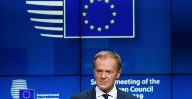 El presidente del Consejo Europeo, Donald Tusk, tras la cumbre de la UE del pasado julio. REUTERS/Francois Lenoir