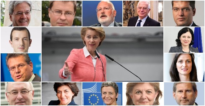 Los candidatos al 'gobierno' de la Comisión Europea.