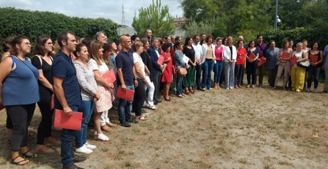 05-09-2019.- Representantes de una cuarentena de ayuntamientos catalanes reunidos en Terrassa (Barcelona). EUROPA PRESS