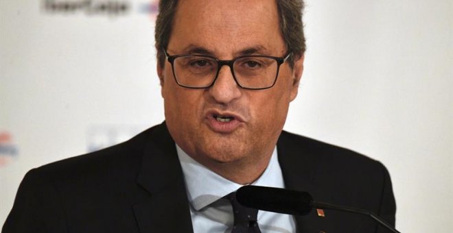 El president de la Generalitat, Quim Torra. (EFE/Víctor Lerena)