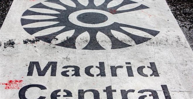 Icono de Madrid Central, la zona de bajas emisiones más eficiente de Europa./Europa Press