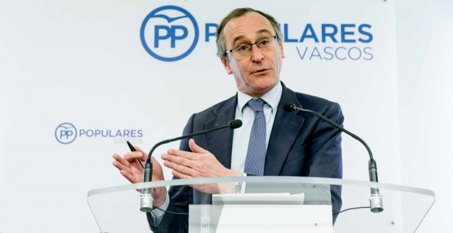 El presidente del PP vasco, Alfonso Alonso. EFE