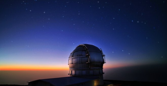 Gran Telescopio Canarias (GTC), en el Observatorio del Roque de los Muchachos (Garafía, La Palma).- DANIEL LÓPEZ/IAC.